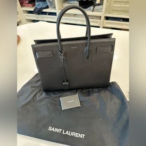 Saint Laurent Sac De Jour Black Leather